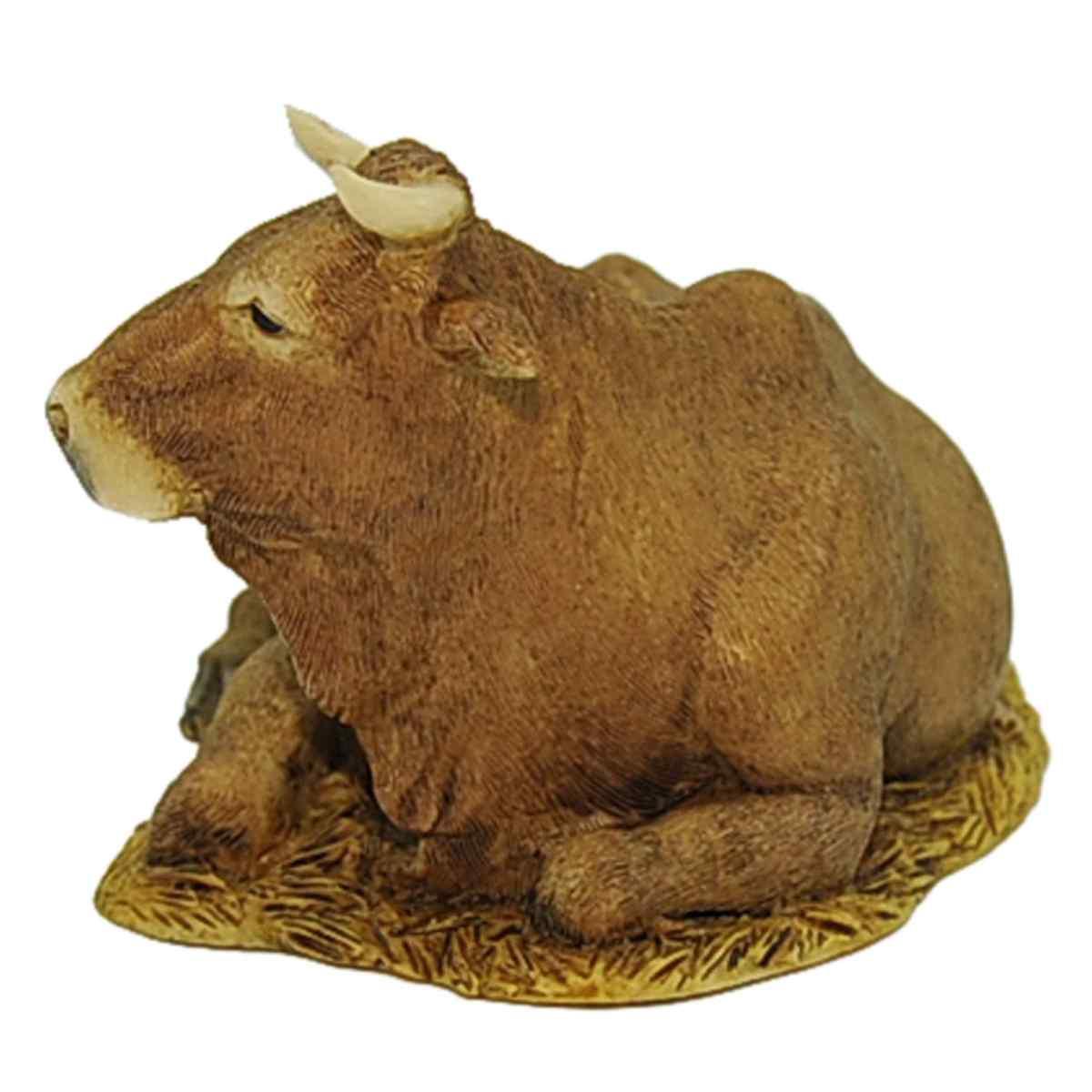 Statua cm.15 Bue Sdraiato Serie Collection | Moranduzzo