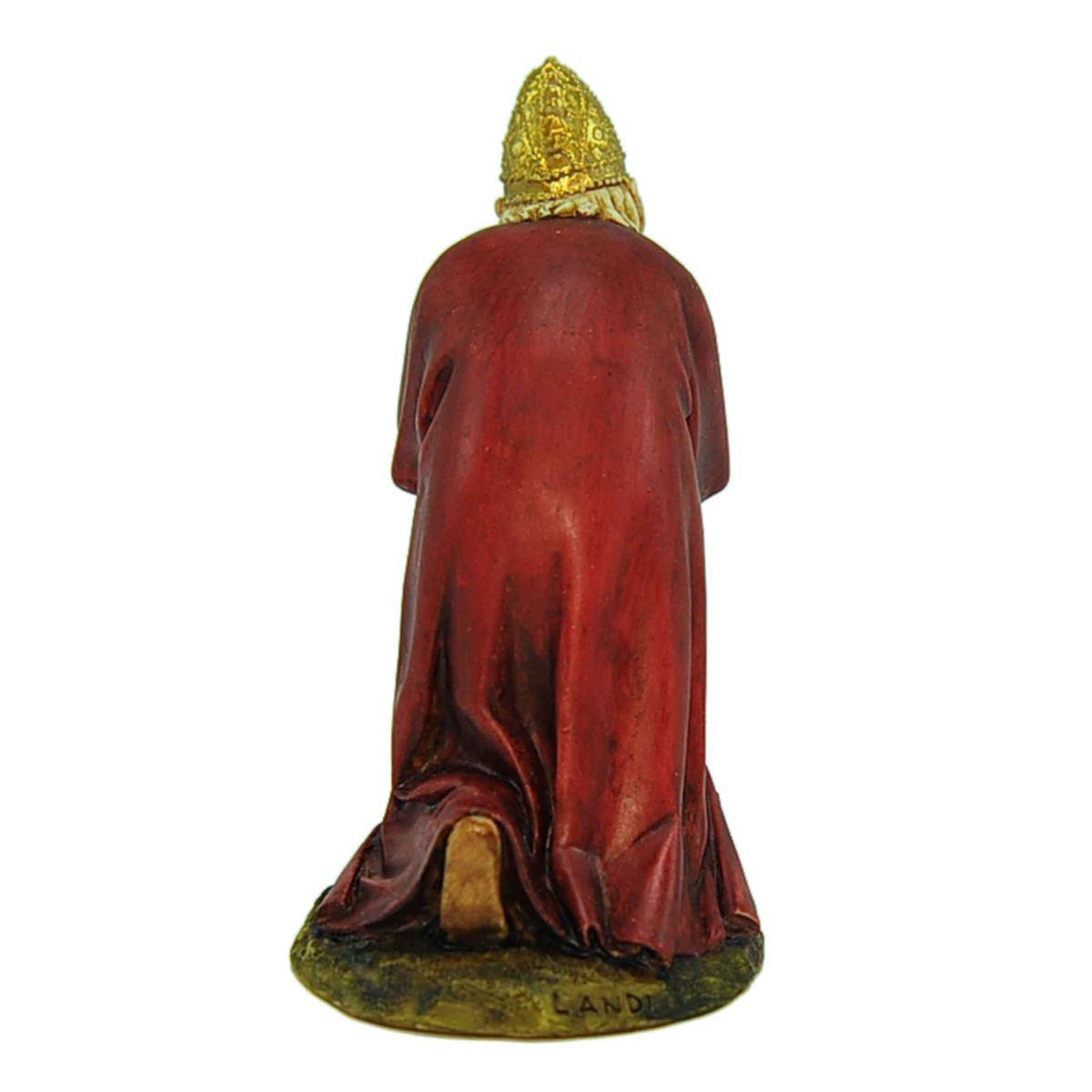 Statua cm.15 Re Magio Gaspare in Ginocchio Collection | Moranduzzo