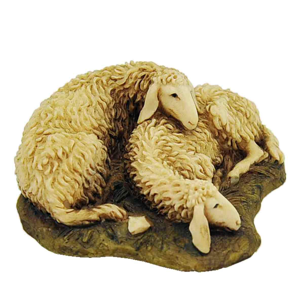 Statua cm.15 Pecore Sdraiate Collection | Moranduzzo