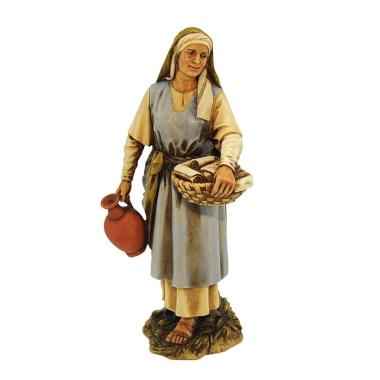 Statua cm.20 Levatrice con Cesta Collection | Moranduzzo