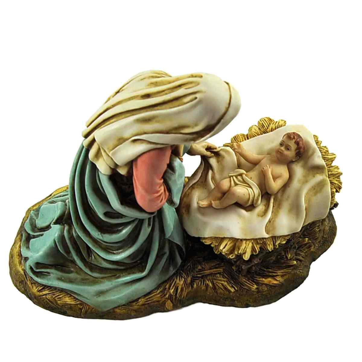 Statua cm.20 Madonna con Bambinello cm.17x9xH15,5 Colletion | Moranduzzo