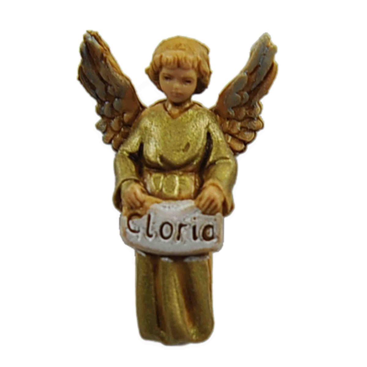 Statua cm.3,5 Gloria con Bue e Asino Set pz.3