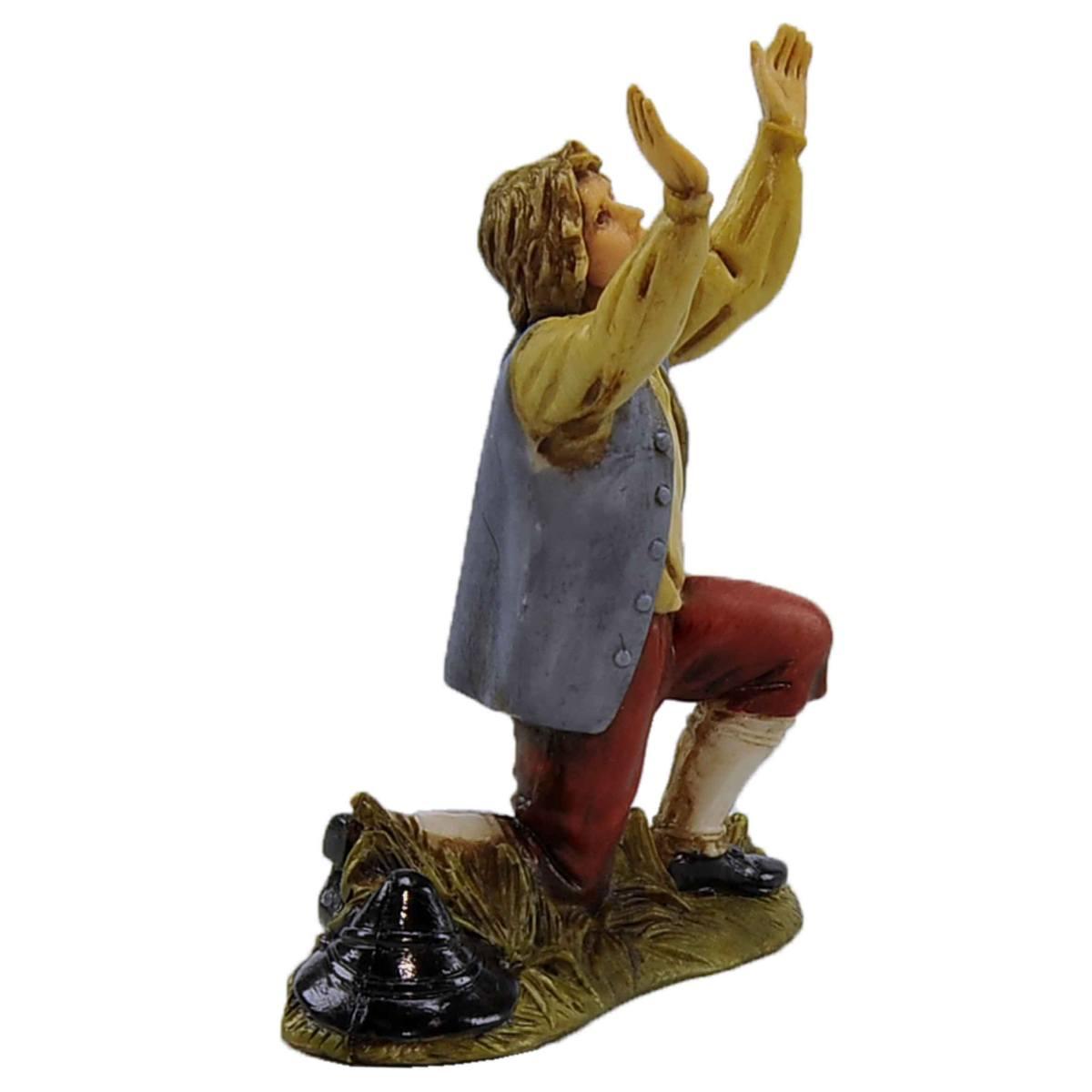Statua cm.10 Meravigliato Inginocchiato | Moranduzzo