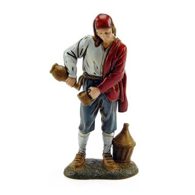 Statua cm.12 Oste con Fiasco | Moranduzzo