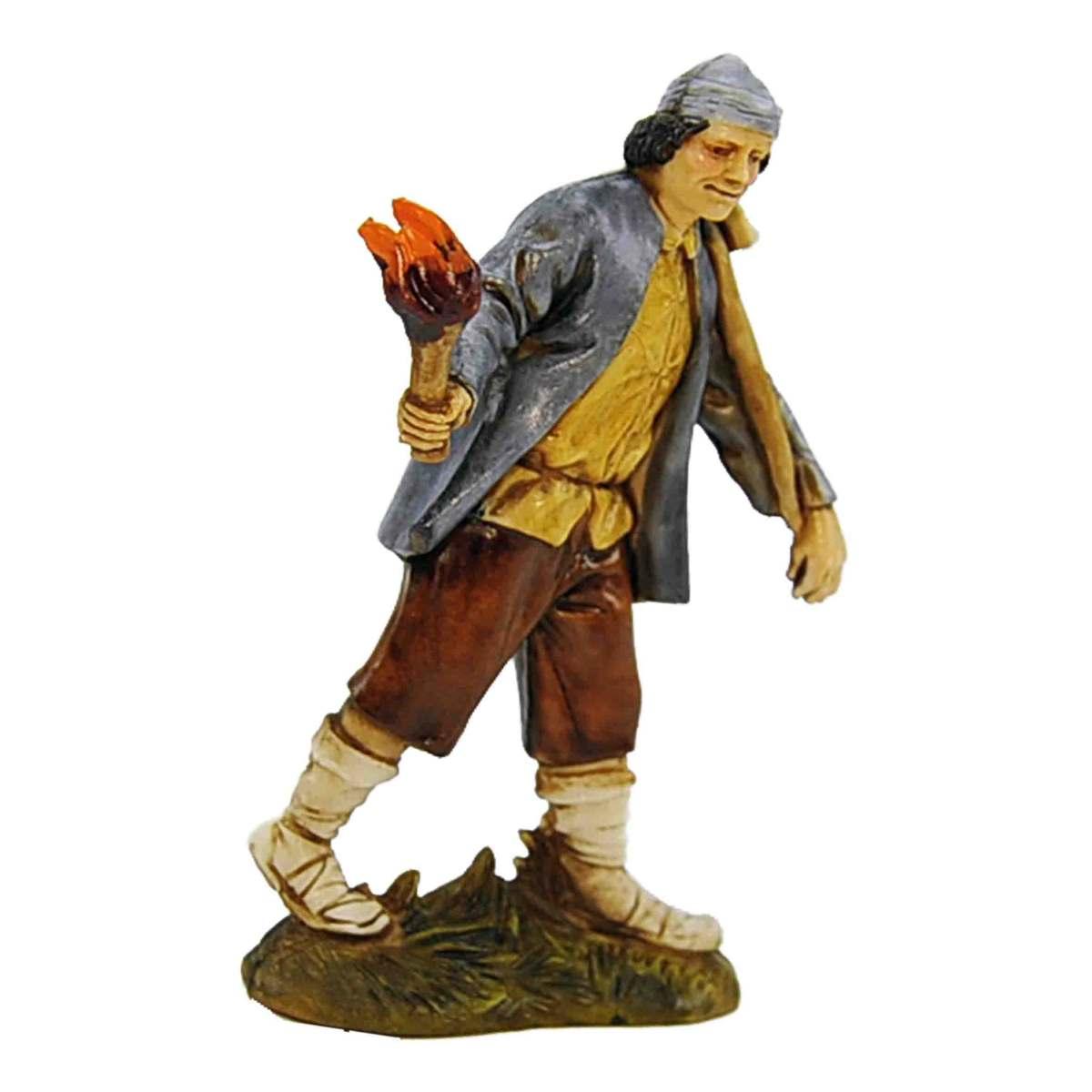 Statua cm.10 Uomo con Fiaccola | Moranduzzo