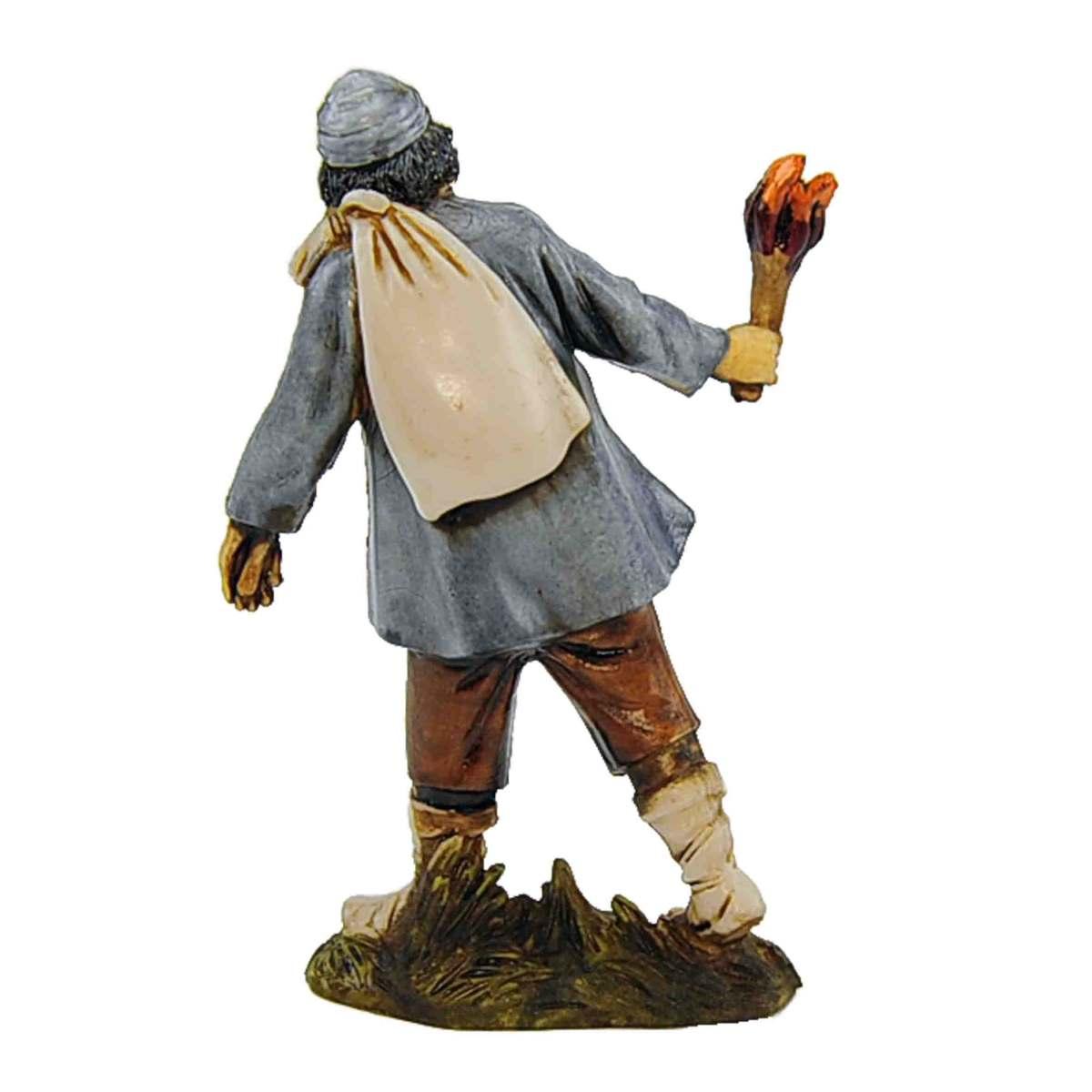 Statua cm.10 Uomo con Fiaccola | Moranduzzo