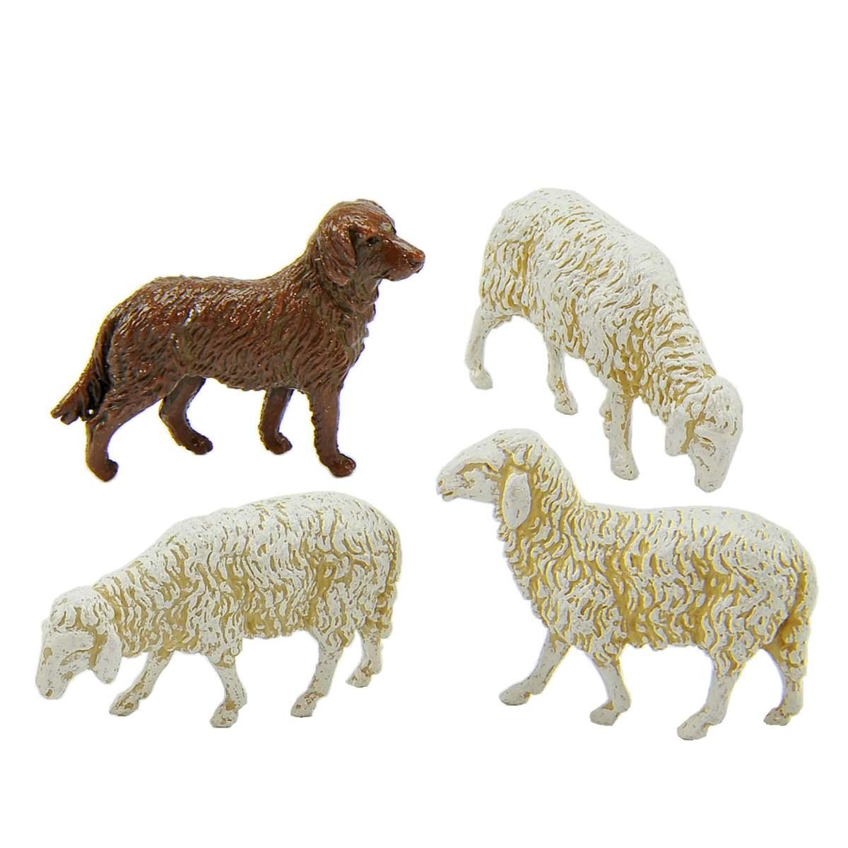 Animali Pecore Capra Cane Set pz.6 cm.10 Animali | Moranduzzo