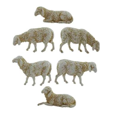 Animali Pecore Set 6 pz. cm.8 |Moranduzzo