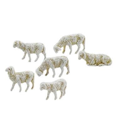 Animali Pecore Set pz.6 Statue cm.3,5 |Moranduzzo