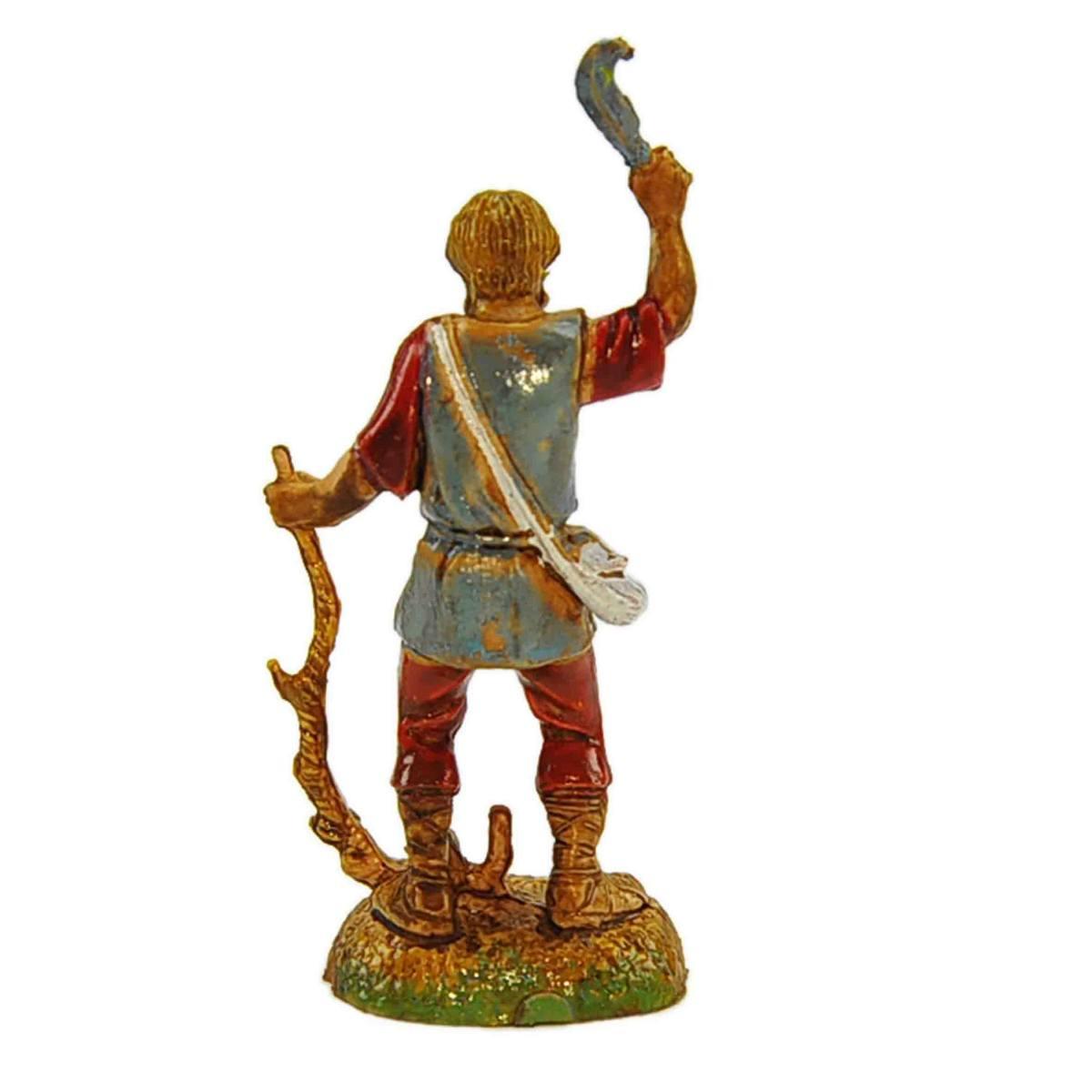 Statua presepe 6 cm boscaiolo con acetta