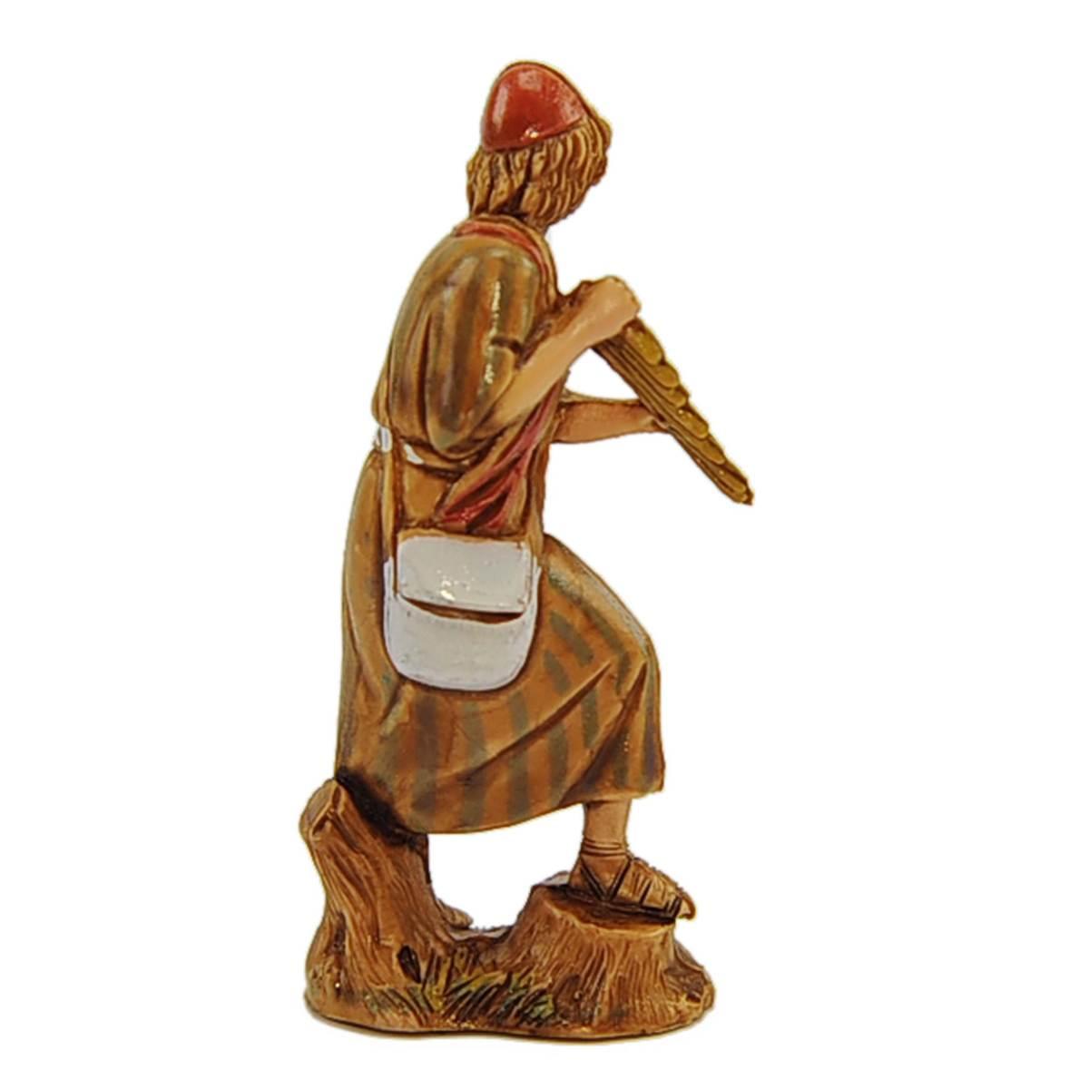 Statua cm.6,5 Musicante con Flauto | Moranduzzo