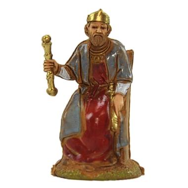 Statua cm.6 Re Erode Seduto | Moranduzzo