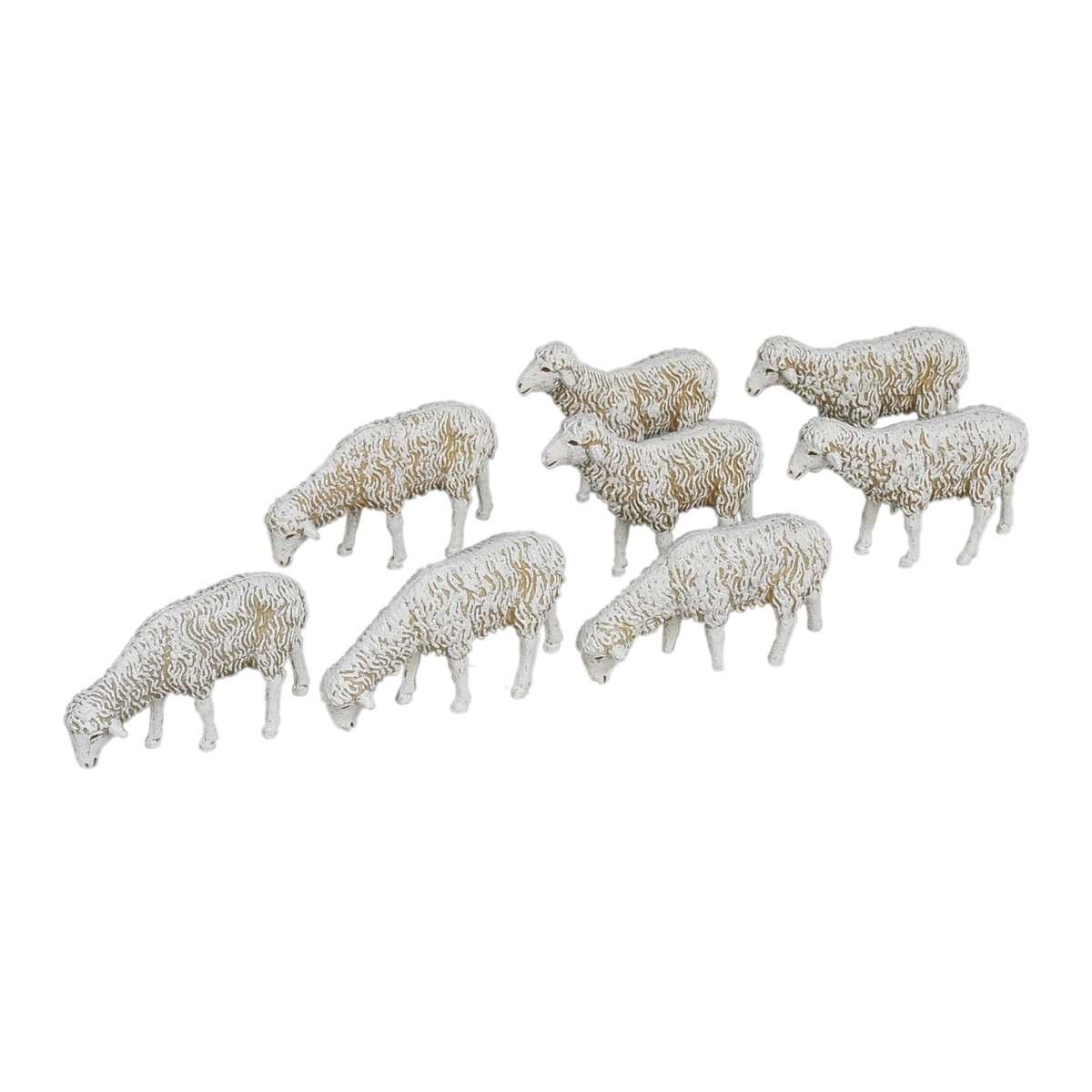 Animali Pecore Set pz.8 Statue da cm.12 | Moranduzzo