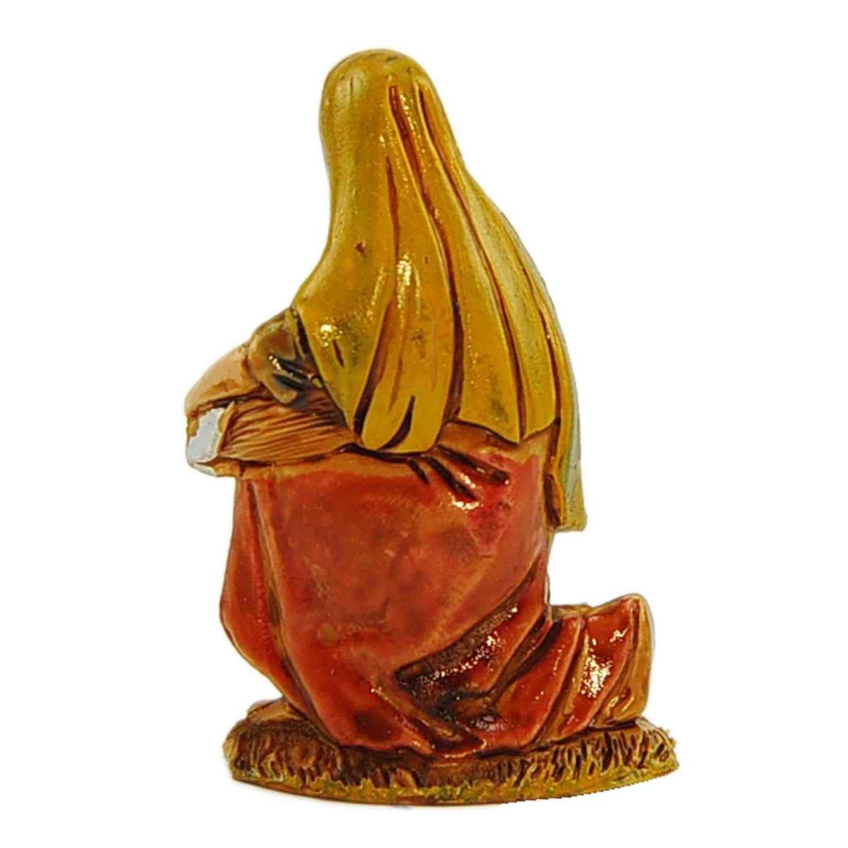 Statua cm.6,5 Lavandaia Inginocchiata con Panni | Moranduzzo