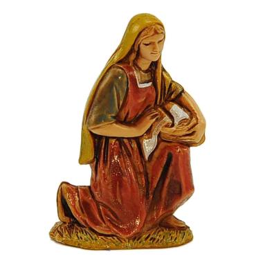 Statua cm.6,5 Lavandaia Inginocchiata con Panni | Moranduzzo