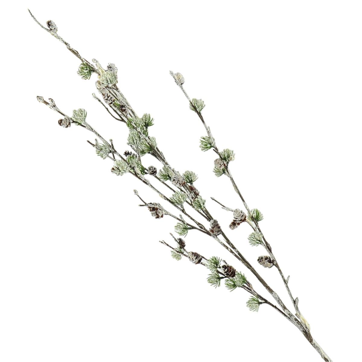 Fiore Natale Ramo Pino Innevato cm.100 |Moranduzzo