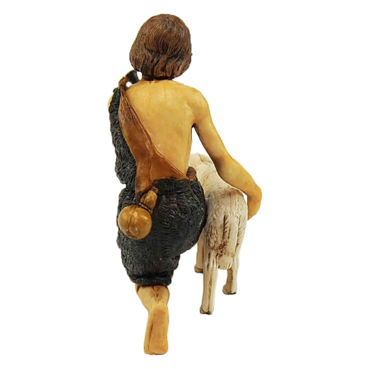 Statua cm.13 Pastore inginocchiato con Pecora | Moranduzzo