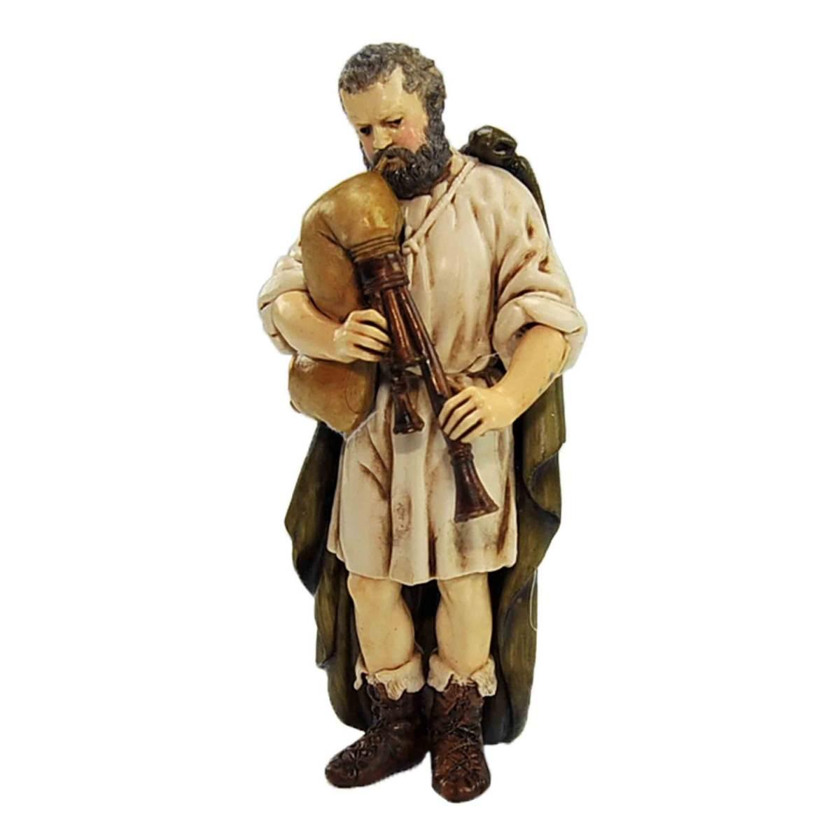 Statua cm.13 Zampognaro con Zampogna | Moranduzzo