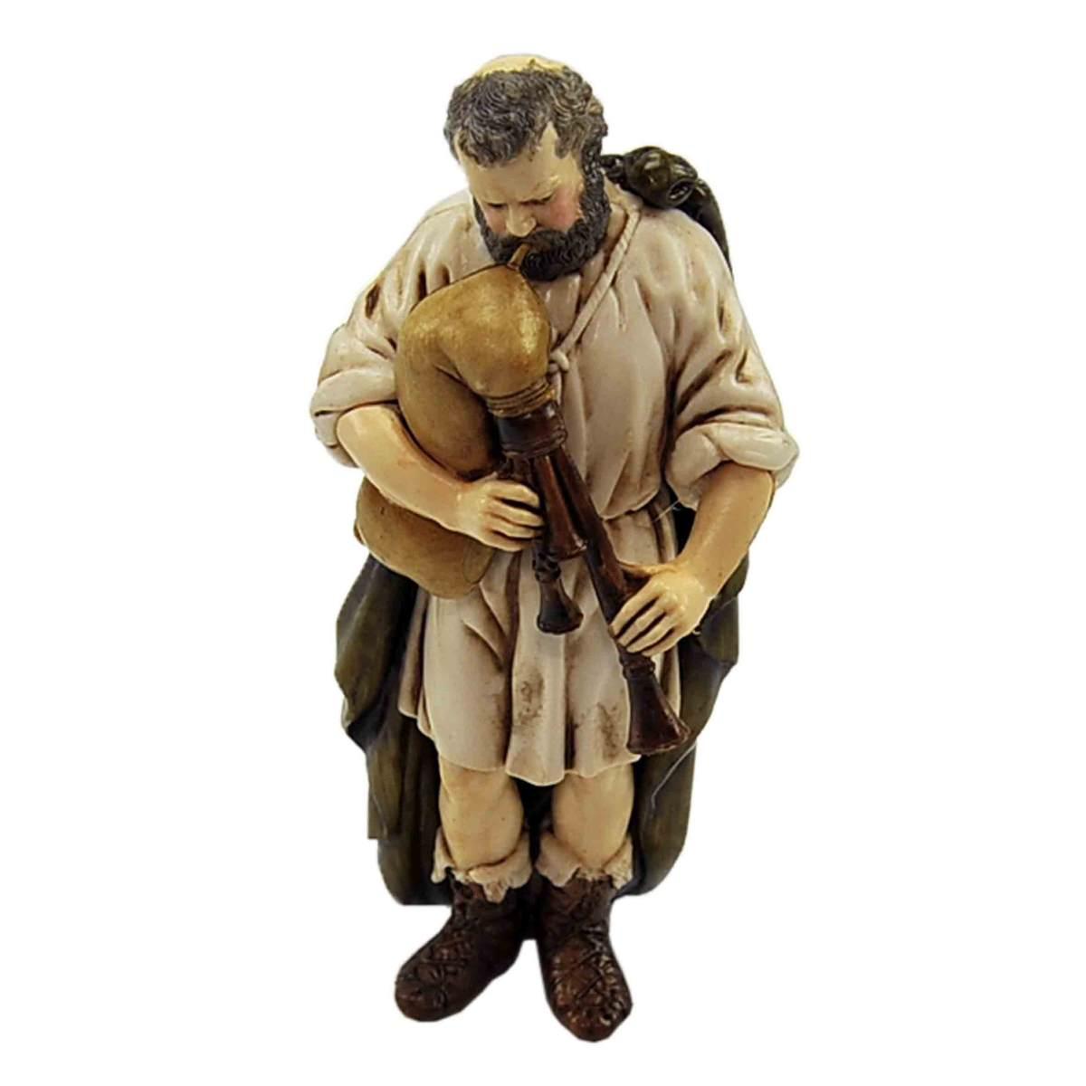 Statua cm.13 Zampognaro con Zampogna | Moranduzzo