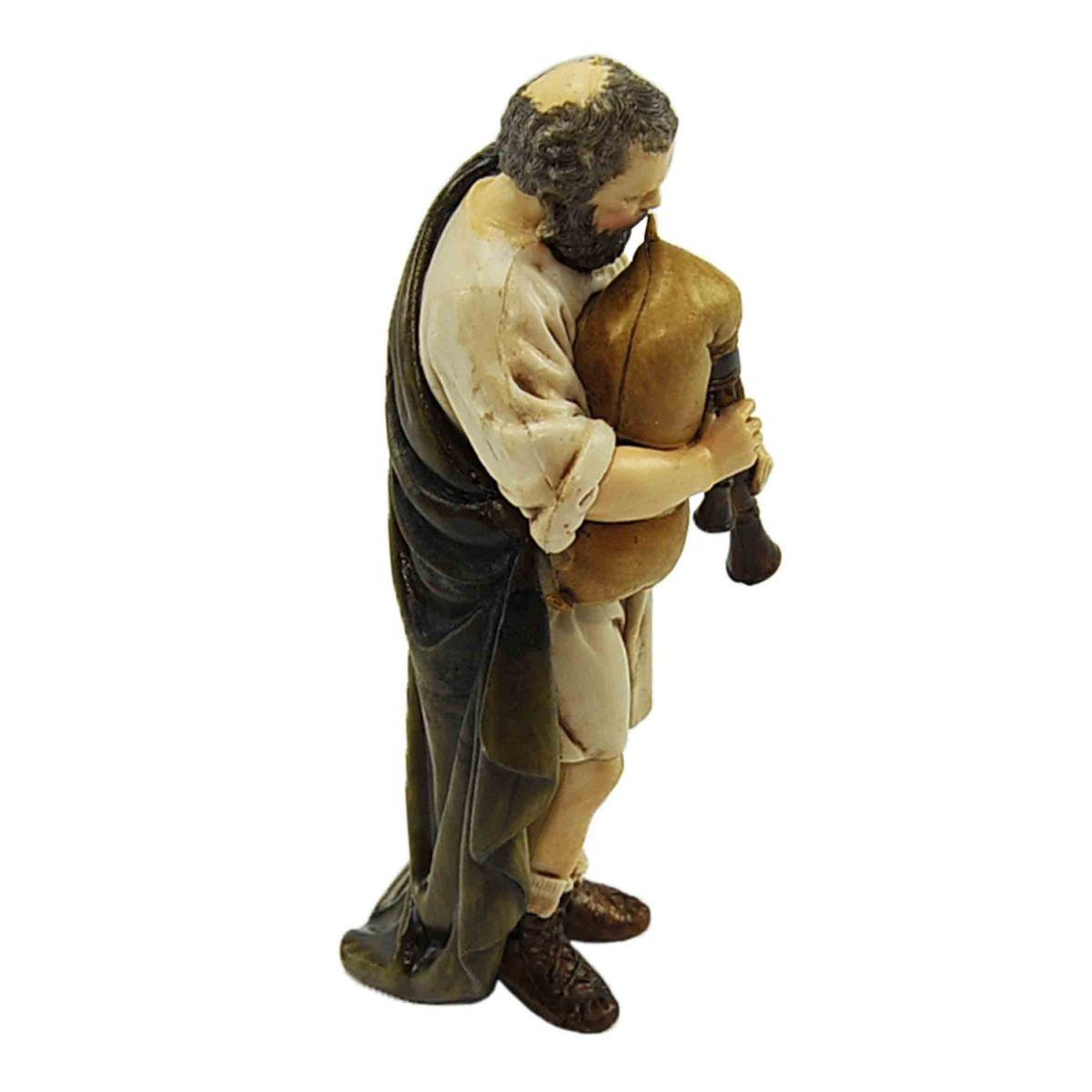 Statua cm.13 Zampognaro con Zampogna | Moranduzzo