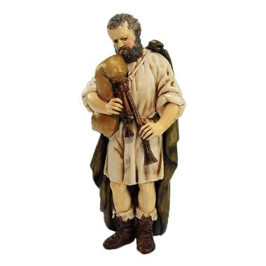 Statua cm.13 Zampognaro con Zampogna | Moranduzzo