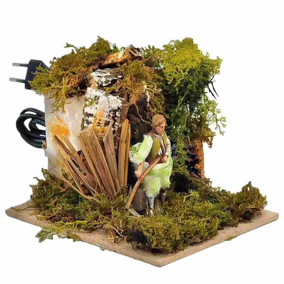 Statua cm.10 Uomo con Falce con con Movimento | Moranduzzo