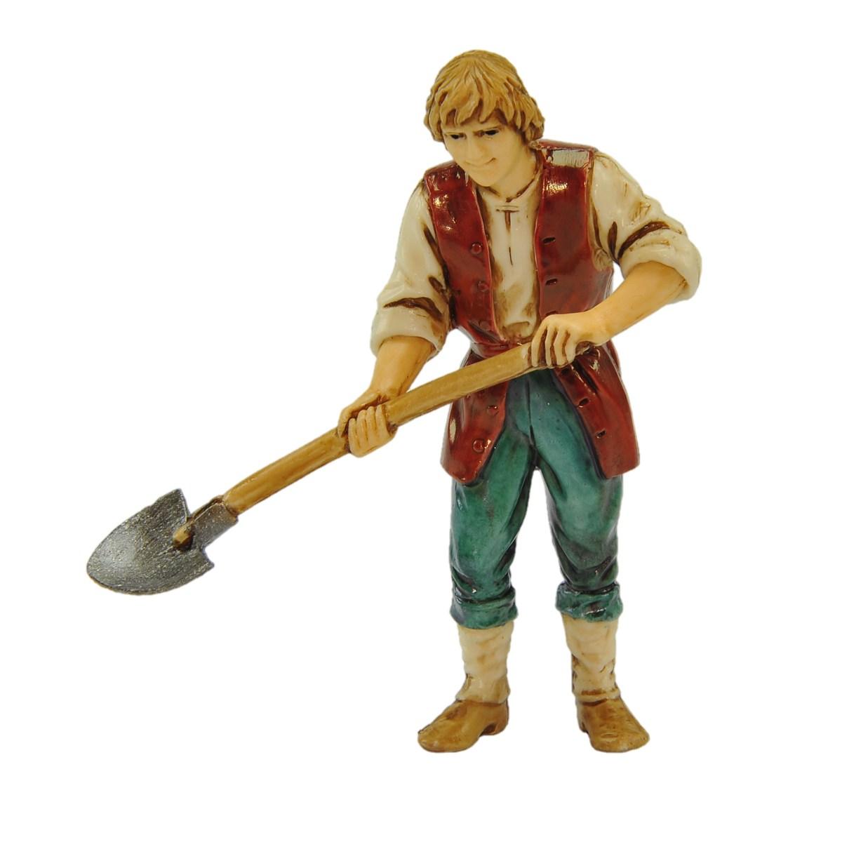 Statua cm.10 Uomo con Pala | Moranduzzo