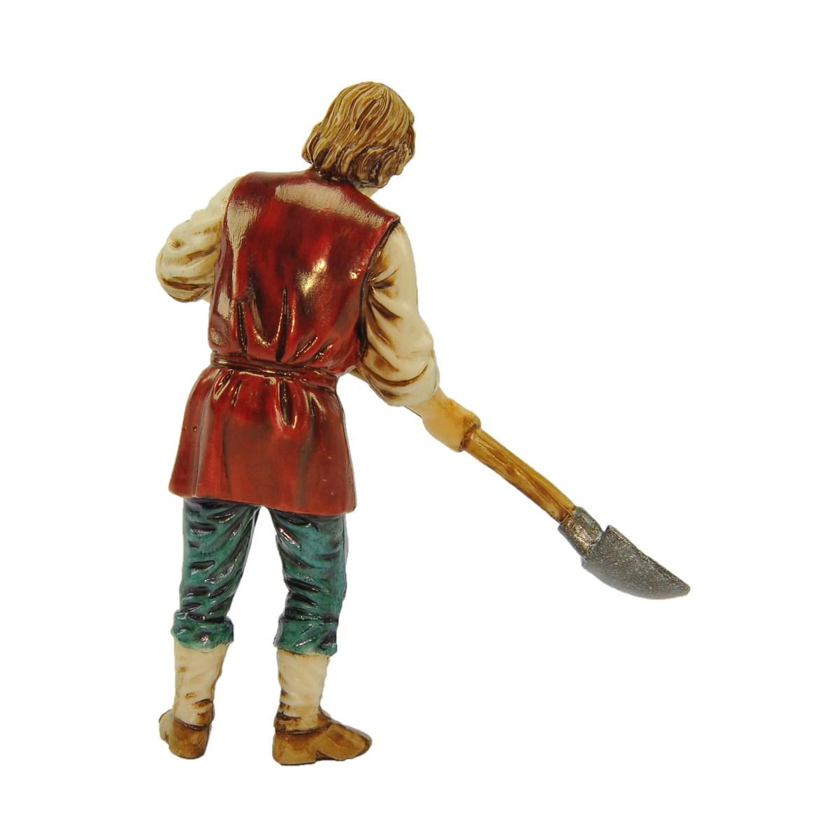 Statua cm.10 Uomo con Pala | Moranduzzo