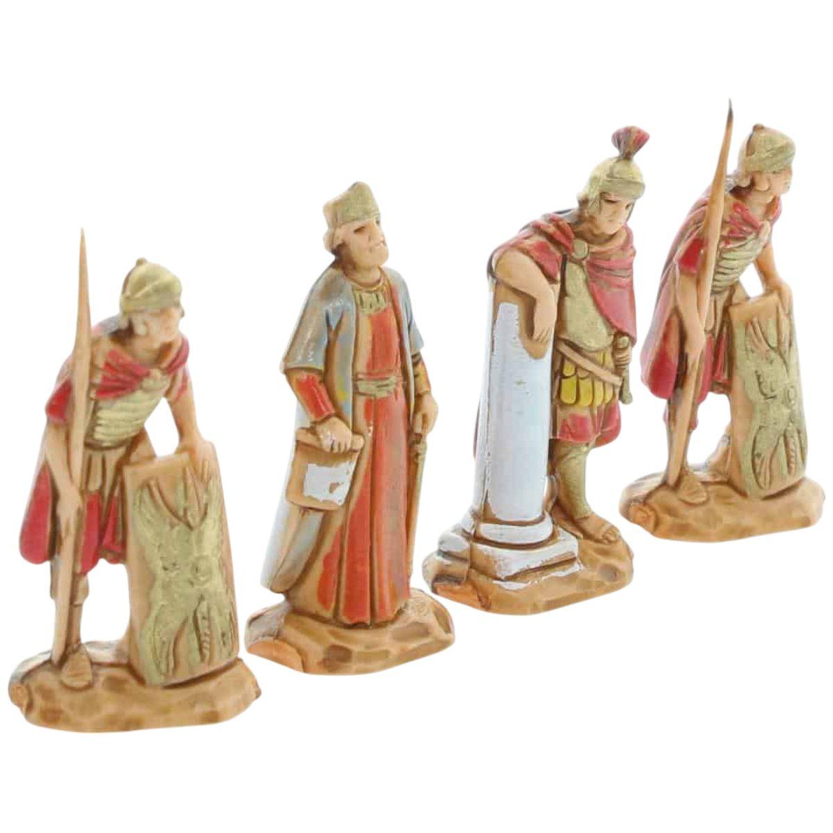 Statua cm.3,5 Erode con Centurioni Set pz.4 |Moranduzzo