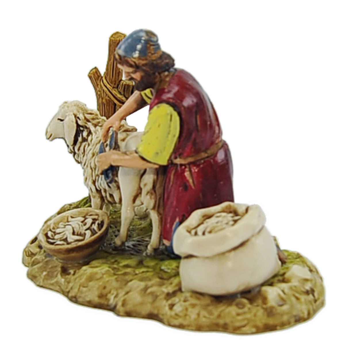 Statua cm.10 Tosatore con Pecora | Moranduzzo