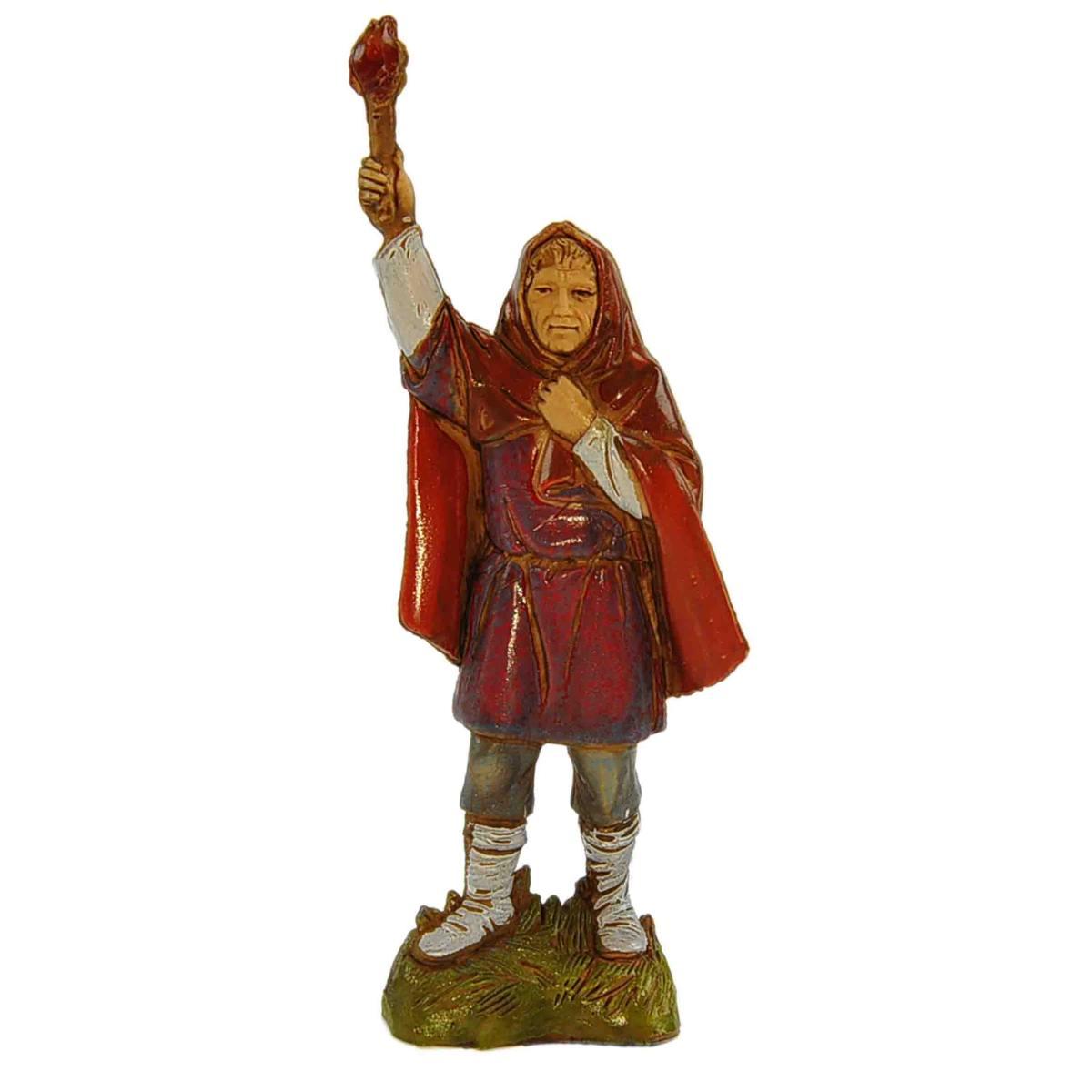 Statua cm.10 Uomo con Torcia | Moranduzzo