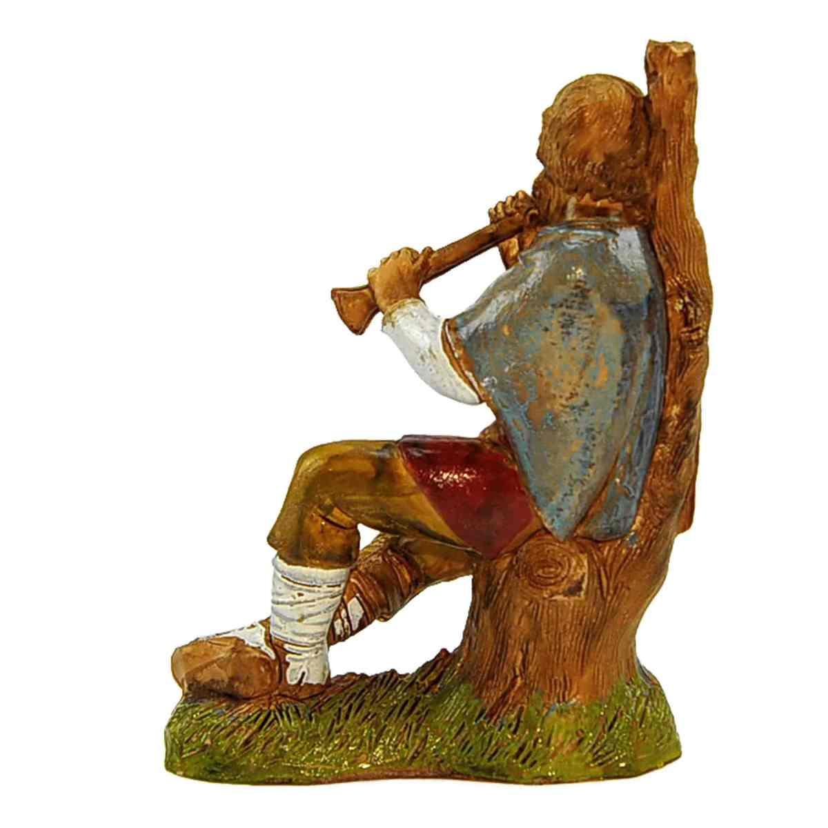 Statua cm.10 Pifferaio Seduto | Moranduzzo