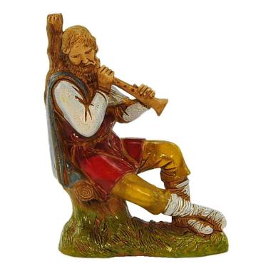 Statua cm.10 Pifferaio Seduto | Moranduzzo
