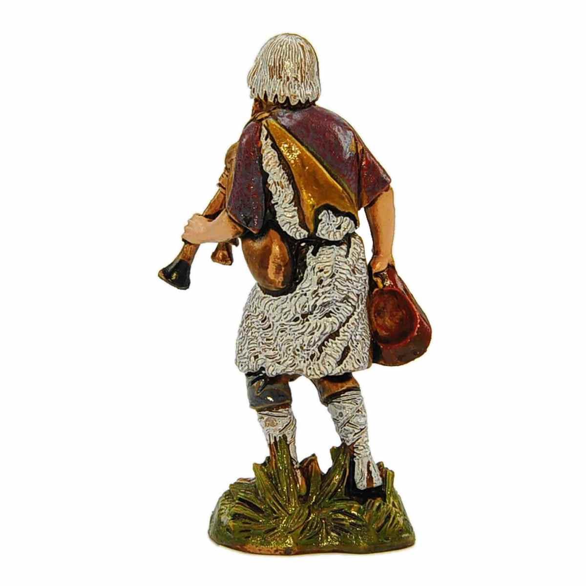 Statua cm.10 Zampognaro con Cappello e Zampogna | Moranduzzo