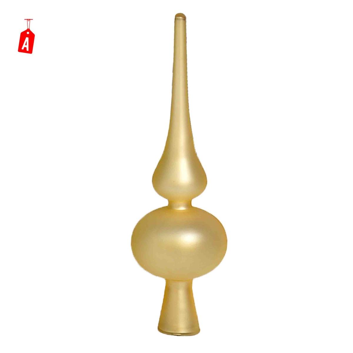 Puntale Albero Natale Vetro cm.19 Oro 2 Modelli |Moranduzzo