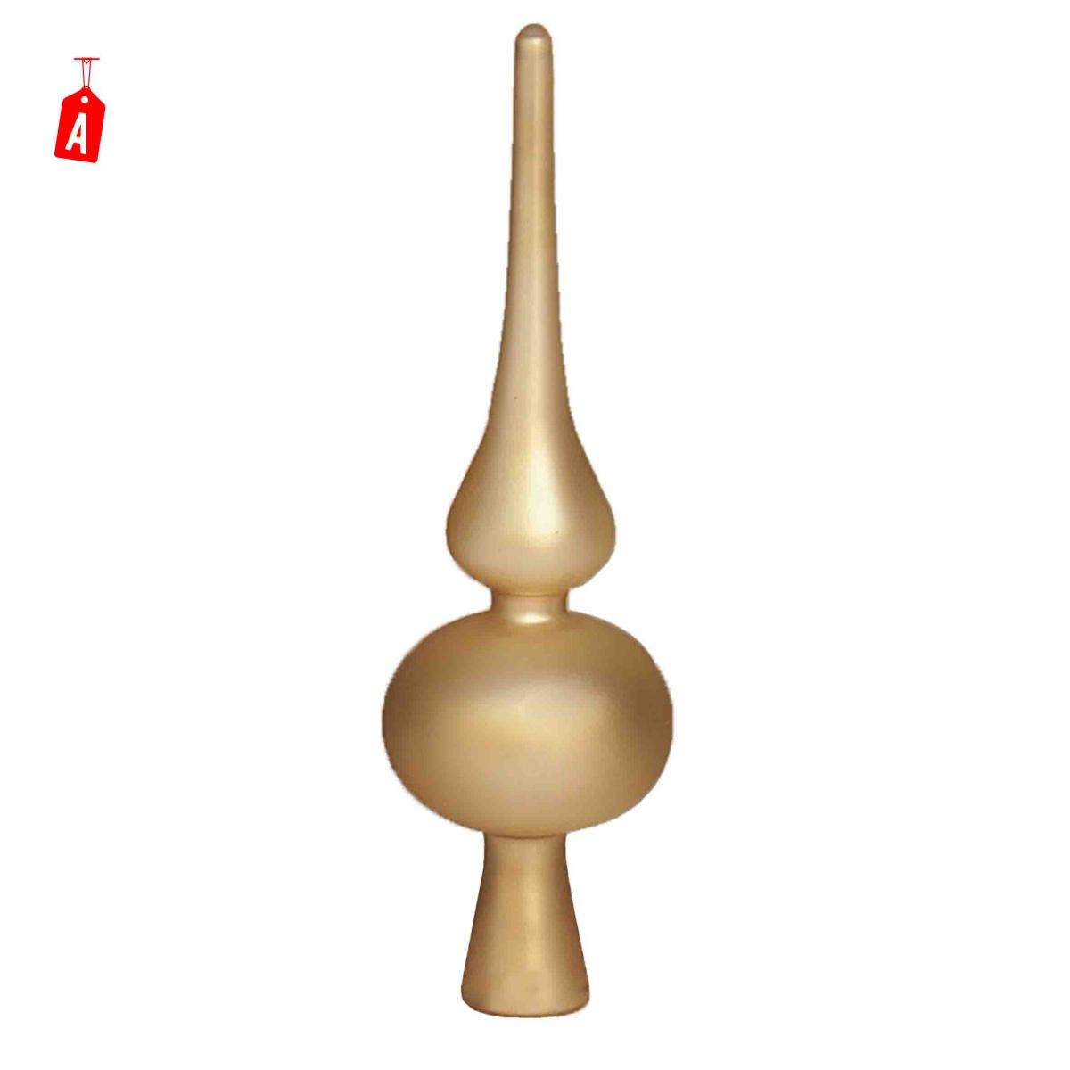 Puntale Albero Natale Vetro cm.19 Ottone 2 Modelli |Moranduzzo