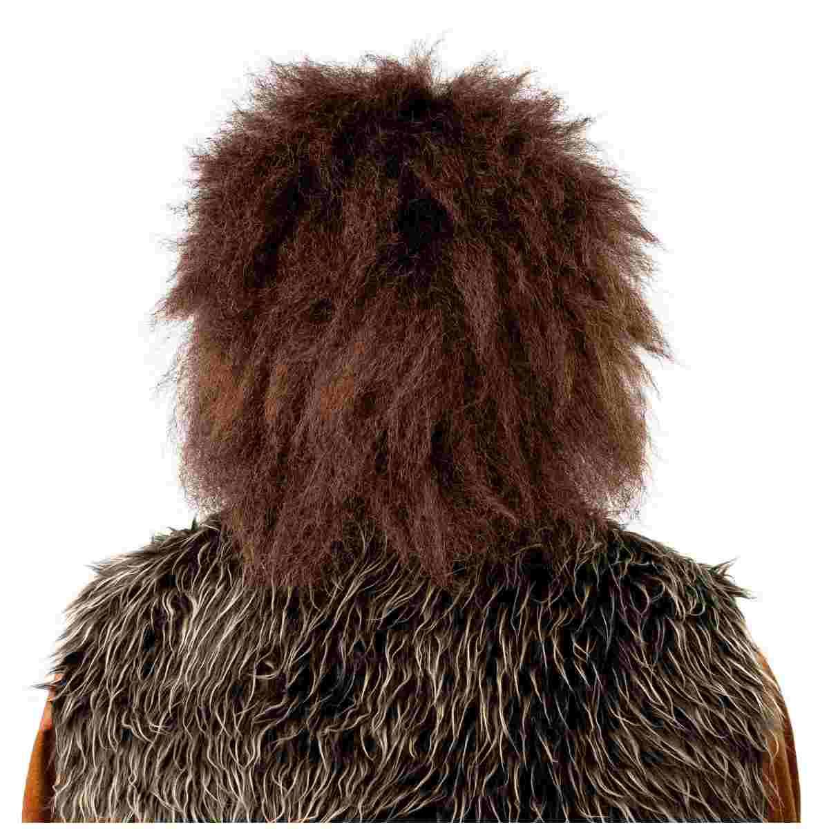 Parrucca Castana Selvaggio Primitivo con Barba |Orlob