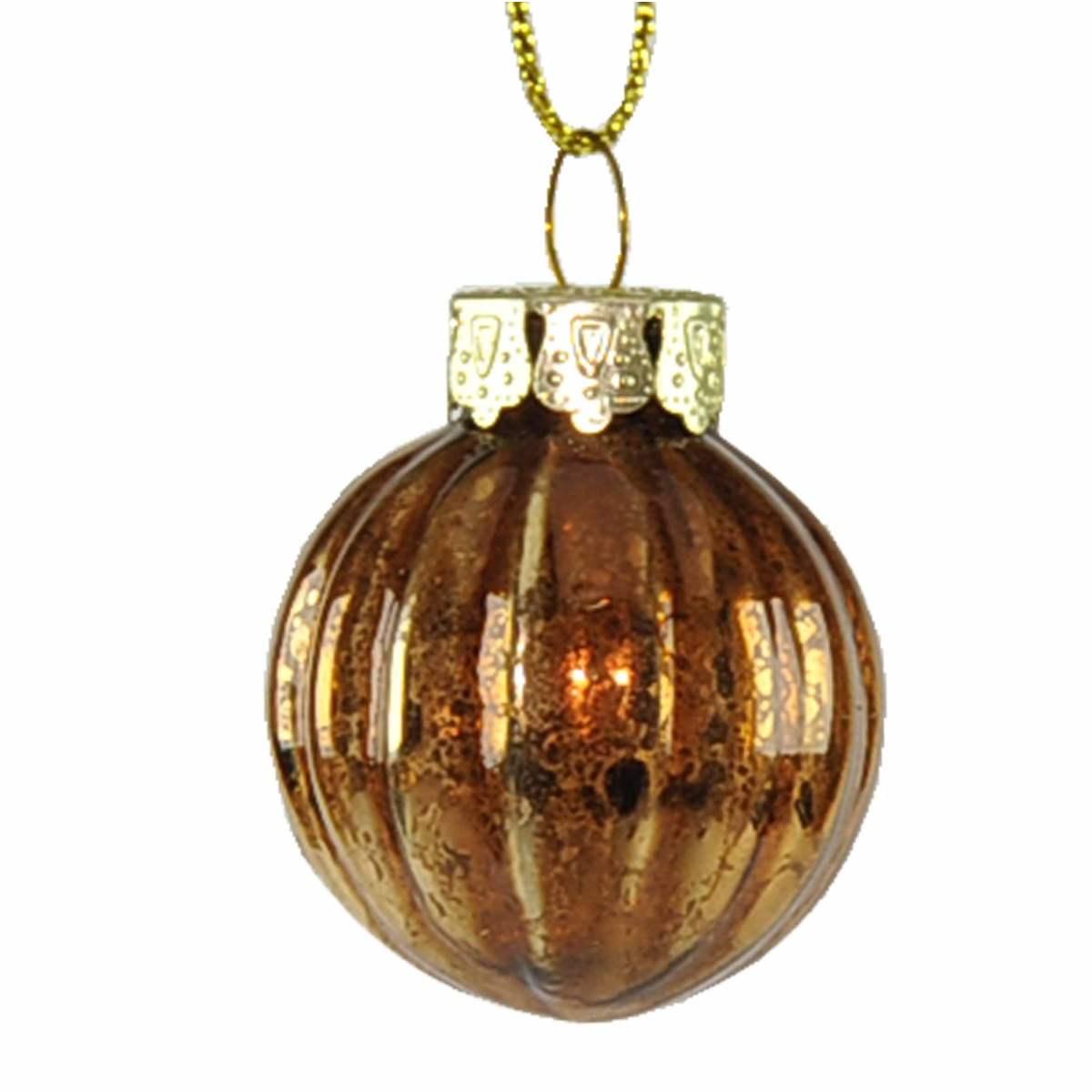 Pallina Natale Vetro cm.3/5 Bronzo p10 |Inge's Glass