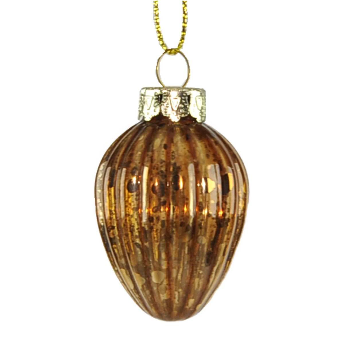 Pallina Natale Vetro cm.3/5 Bronzo p10 |Inge's Glass