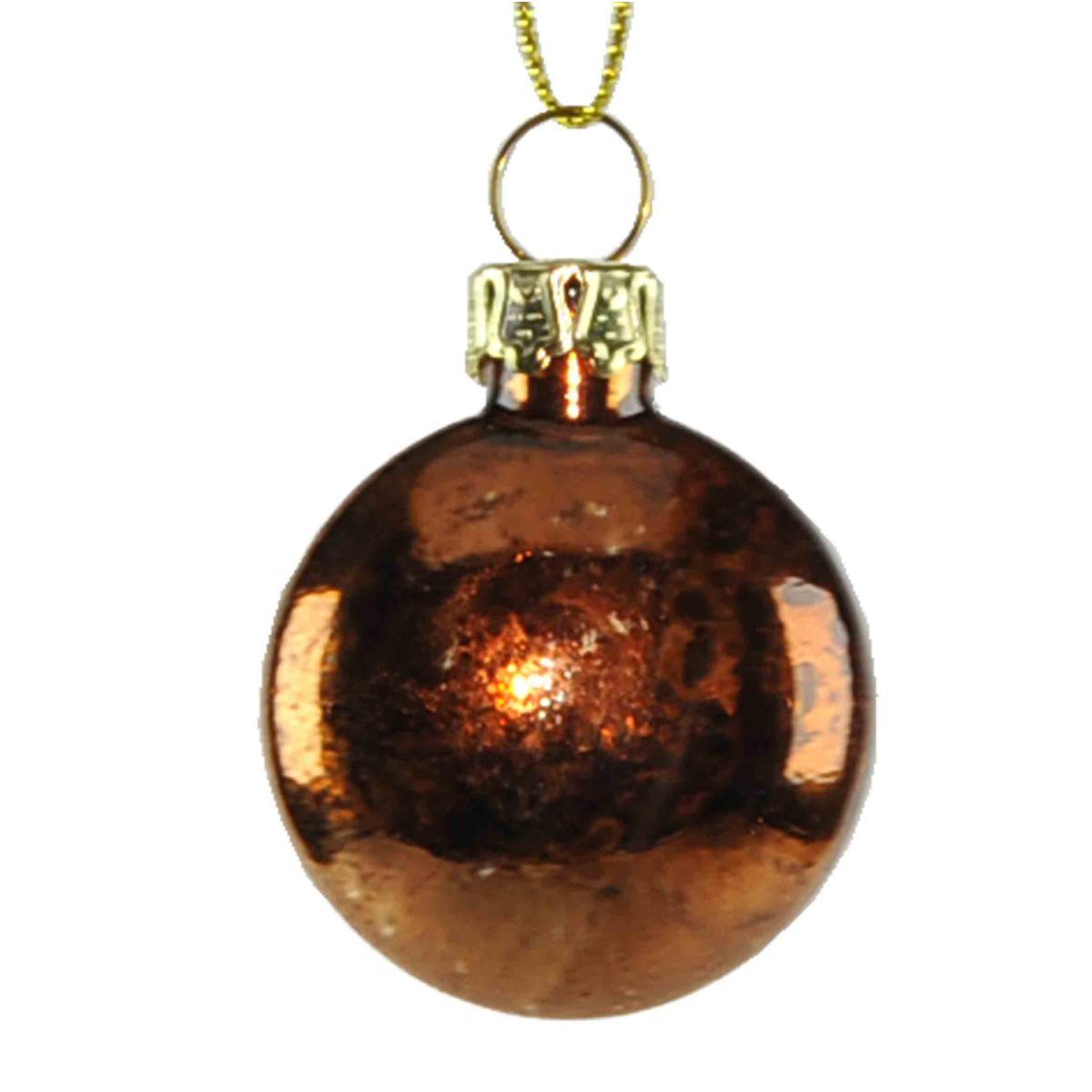 Pallina Natale Vetro cm.3/5 Bronzo p10 |Inge's Glass