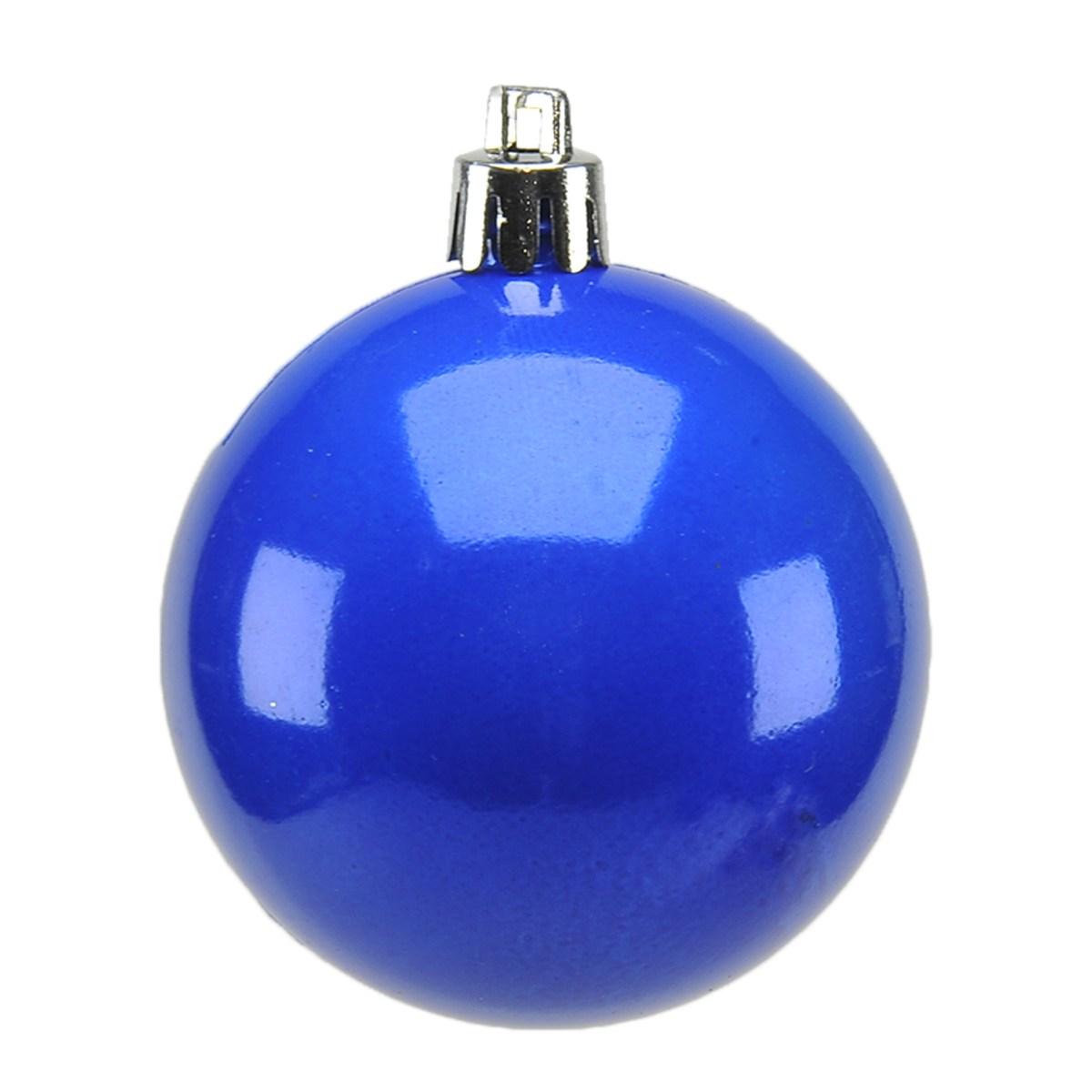 Pallina Natale cm.Ø6 Blu Perlate Lucide Set pz.12 |Moranduzzo