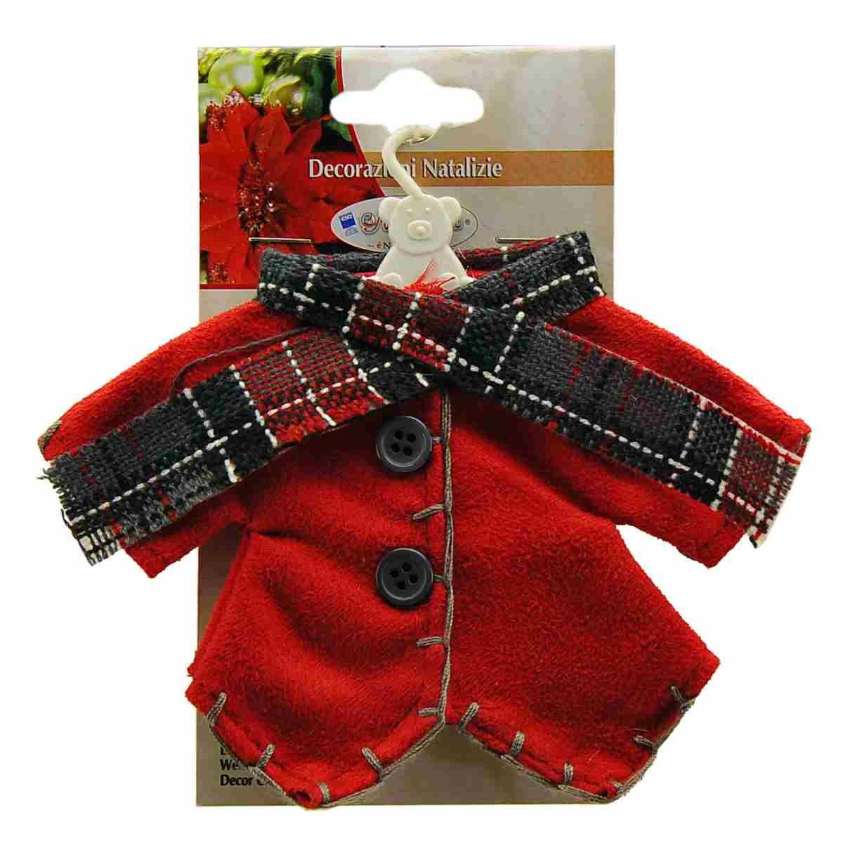 Decorazione Natalizia Vestitino Stoffa cm.15xh12 |M2 Store