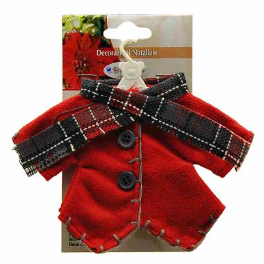 Decorazione Natalizia Vestitino Stoffa cm.15xh12 |M2 Store