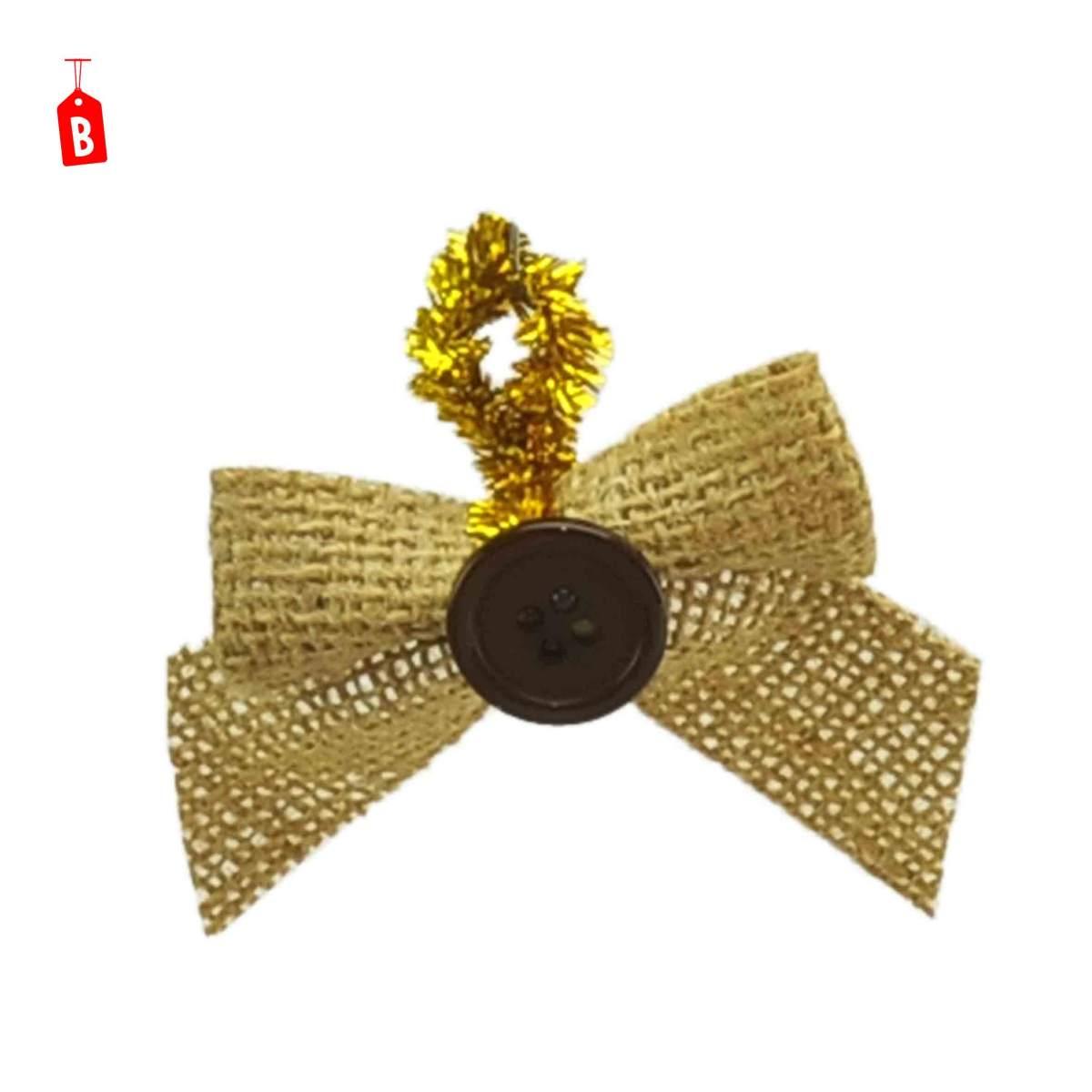 Fiocco Juta con Bottone 2 Modelli |Moranduzzo