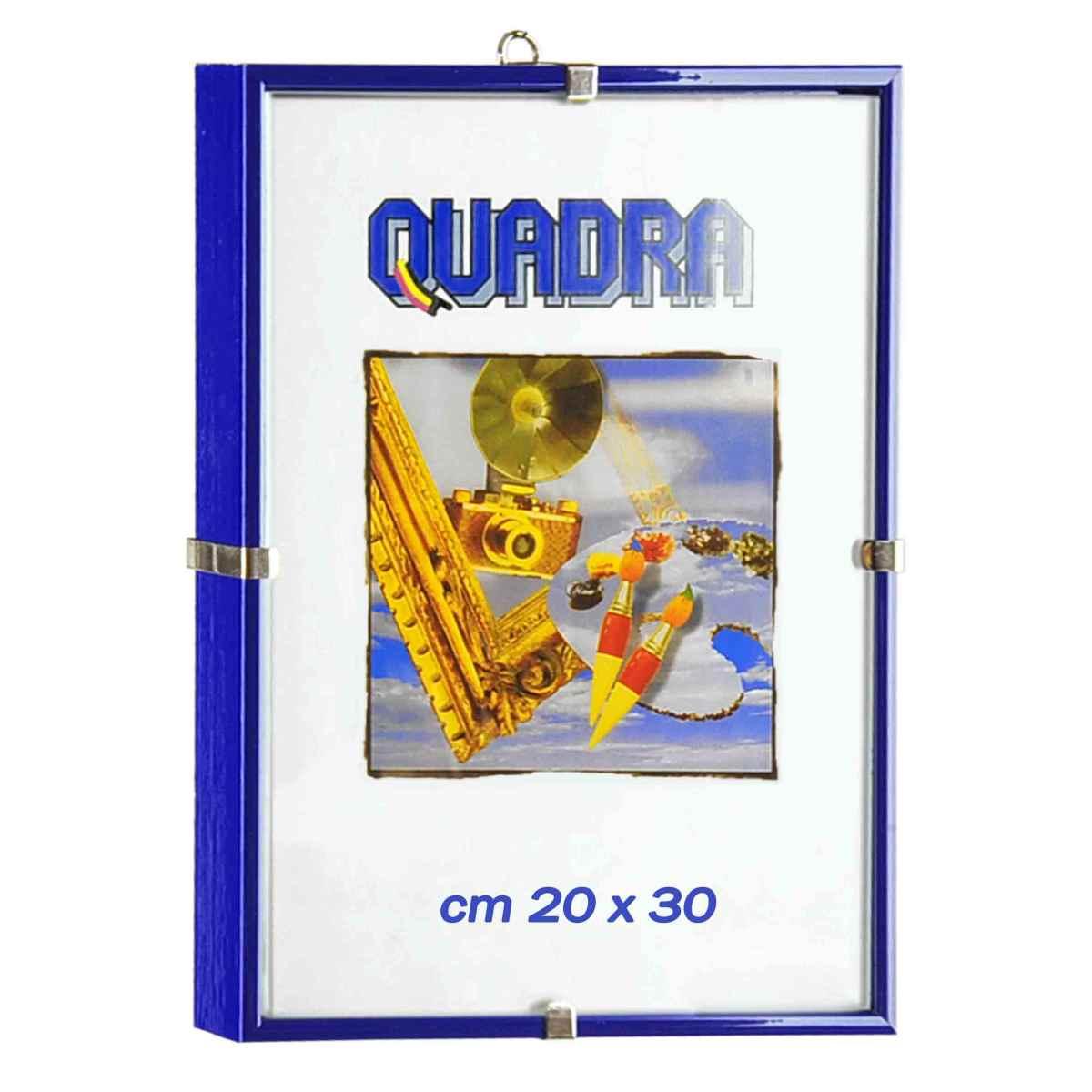 Cornice Giorno Legno Bianco Blu cm.20x30 | M2 Store