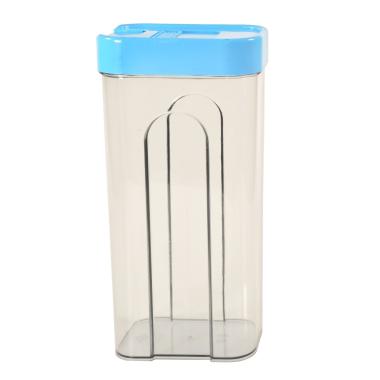 Barattolo PVC Pasta Trasparente Alto con Tappo Blu | M2 Store