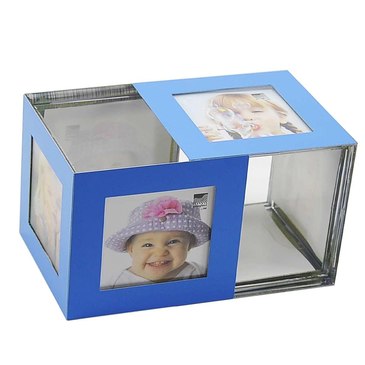 Cornice Cubo Azzurro 5 Foto cm.10x10x10 | M2 Store
