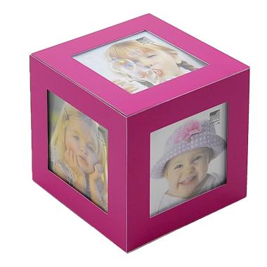 Cornice Cubo Rosa 5 Foto cm.10x10x10 | M2 Store