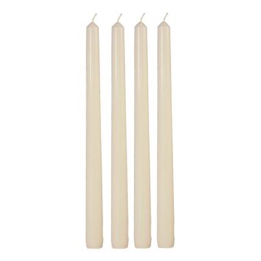 Candela cm.25 Conica Bianca Set pz.4 |M2 Store