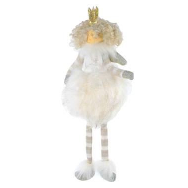 Decorazione Natalizia Angelo Principessa Bianca cm.28 |M2 Store